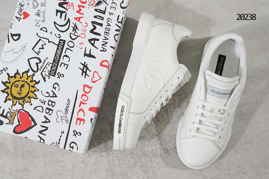 🔆 [Dolce&Gabbana] 돌체 앤 가바나 포르토피노 레더 스니커즈 🔆