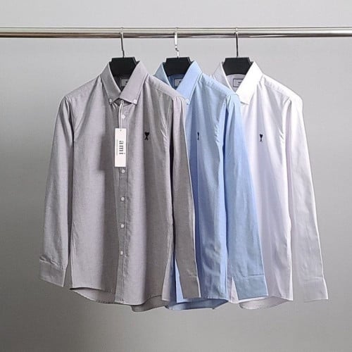 💕 아* 블랙하트자수 옥스포드 셔츠