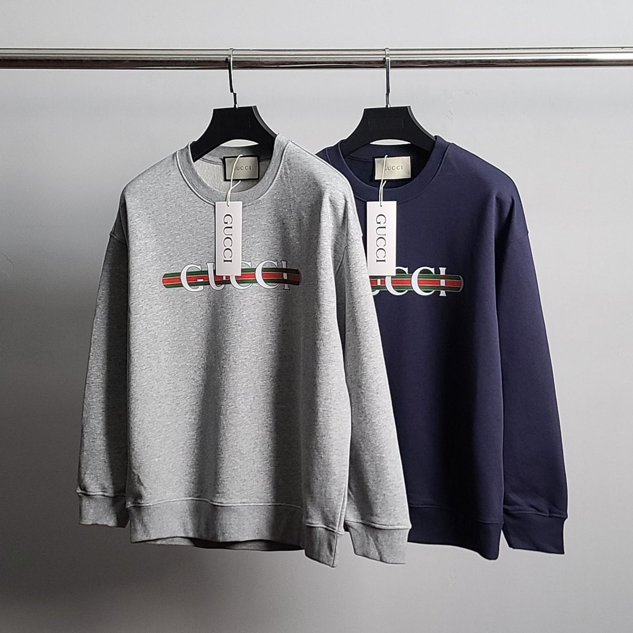 💕 구* 믹스 띠로고 코튼 맨투맨