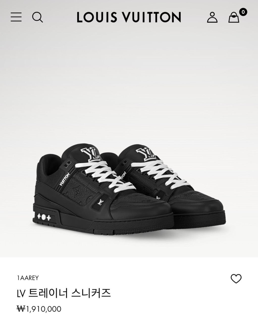 💕 루* 트레이너 블랙