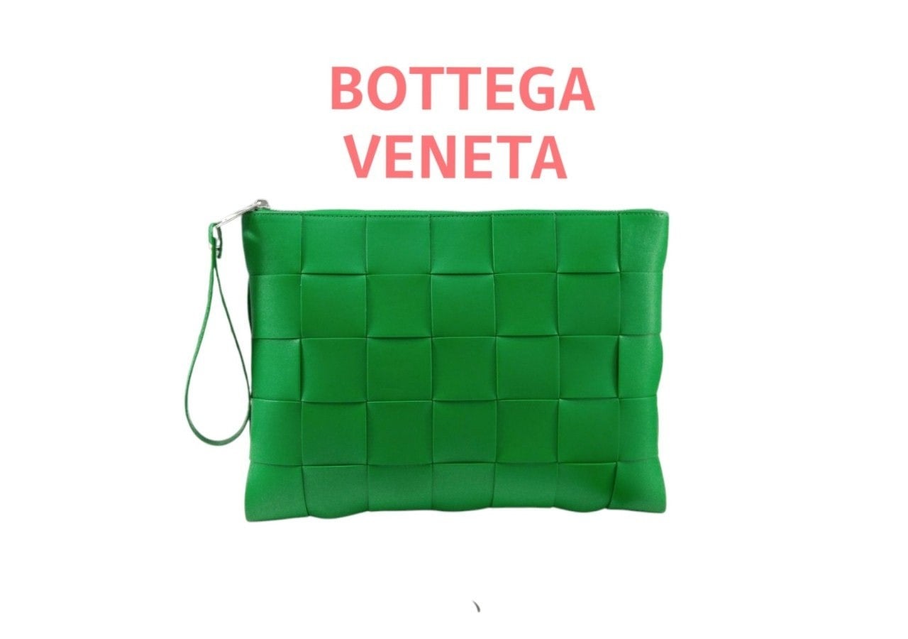 💕 보** 인트레치아토 어반 레더 클러치 649616 VBWD3 3135ㅡ 그린 color ❤풀박스❤️