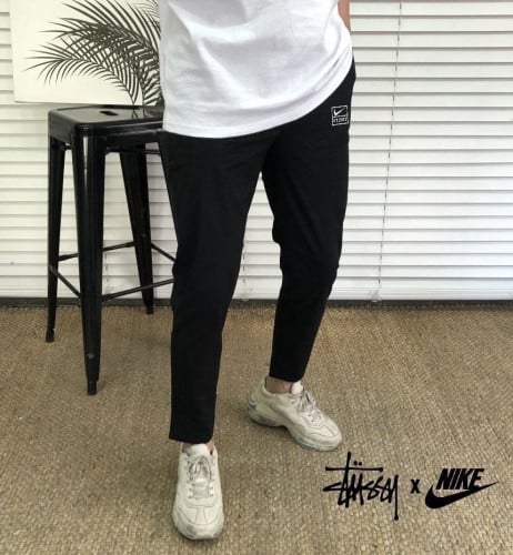 💕 나** X 스** 린넨 워시드 플리스 밴딩팬츠