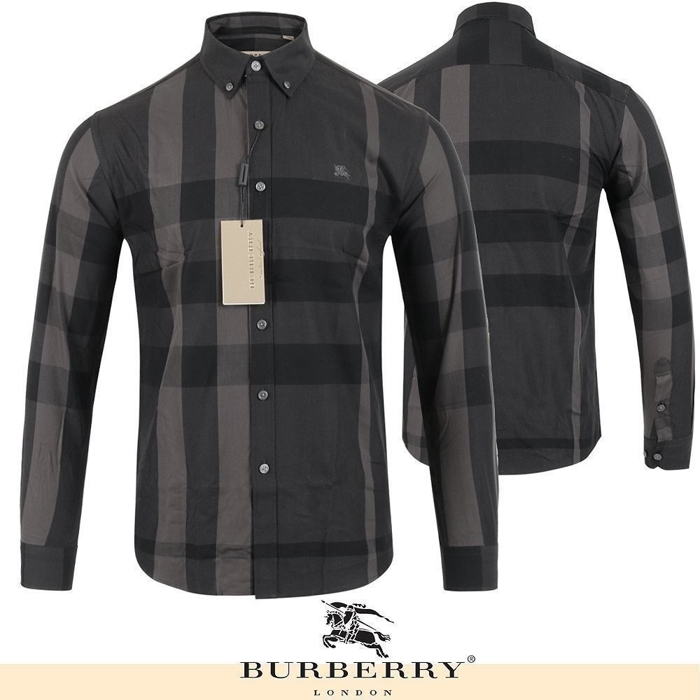 💕 버** 클래식 체크 포플린 코튼 남방