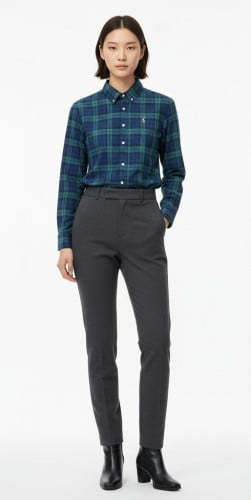 POLO 체크드 셔츠