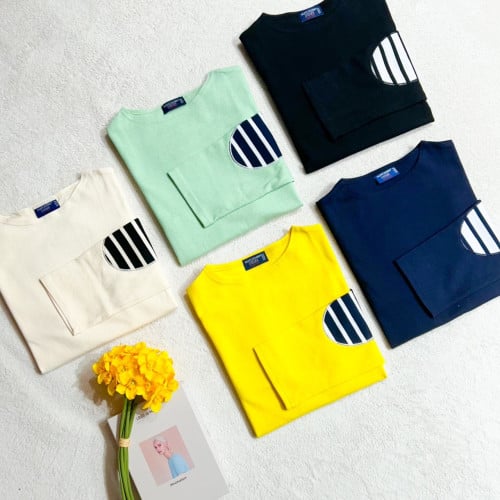 SAINT JAMES 웨쌍 엘보 패치 티셔츠