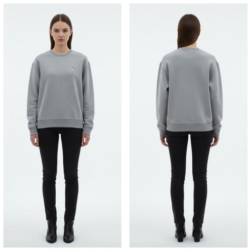 키츠네 레귤러 핏 맨투맨