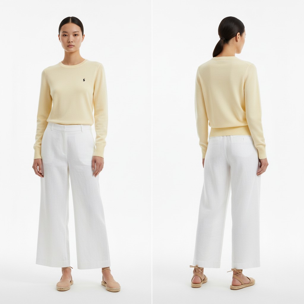 POLO 라운드넥 긴팔 니트