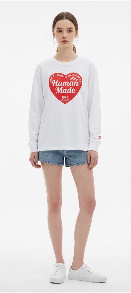 휴먼메이드 드라이하트 긴팔