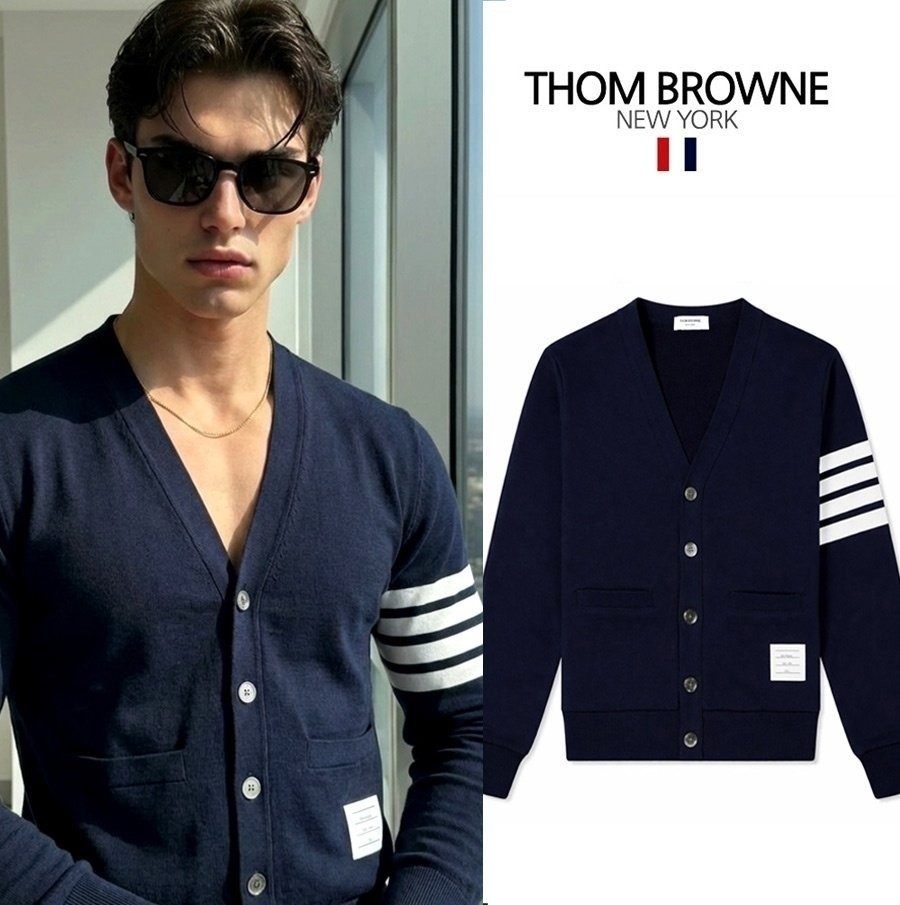 ▫️ 2026 S/S 최신상 톰*라운 클래식 사선완장 커플 가디건