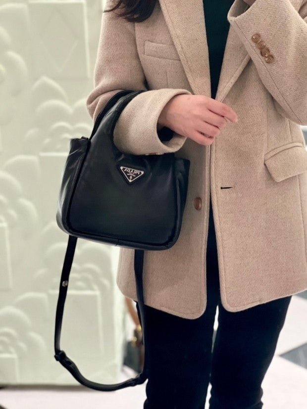 #소프트패딩리나일론미니 블랙 (프리미엄급)