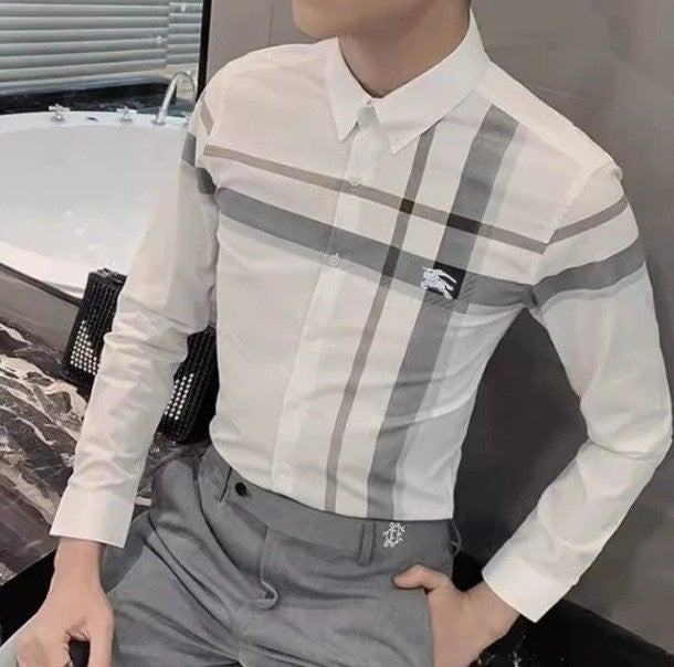 버 기사자수 패턴 셔츠 105