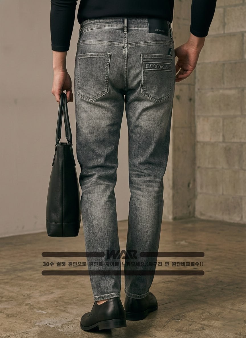 #청바지 [EMPORIOARMANI 레터링 로고 청바지 ] (min 679852)