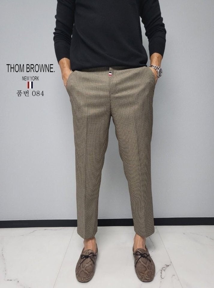 💕 톰* 타탄 체크 반밴딩 슬랙스