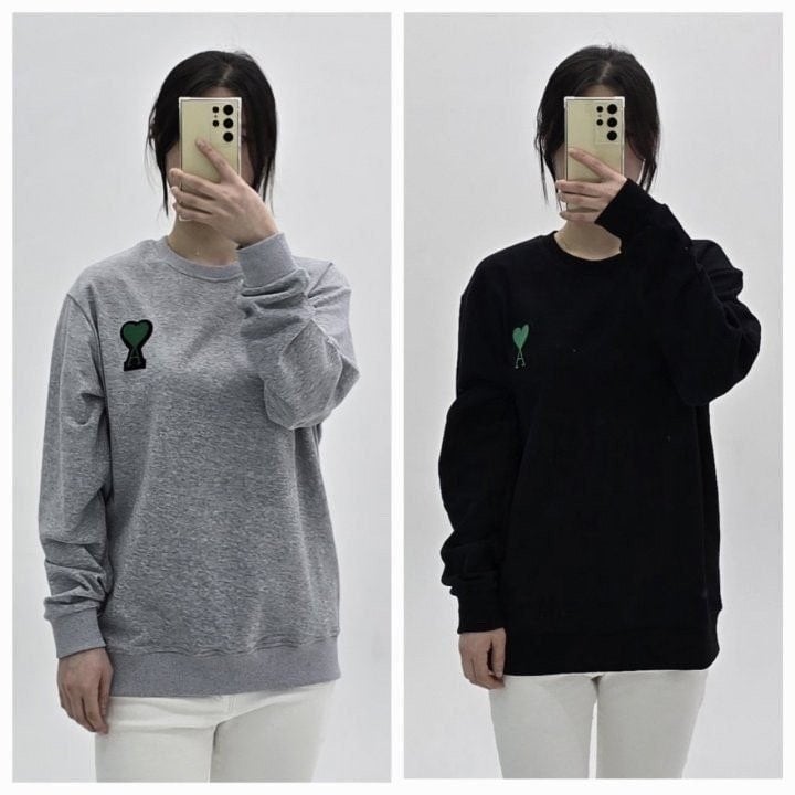 💕 아* 그린하트 맨투맨 남녀공용