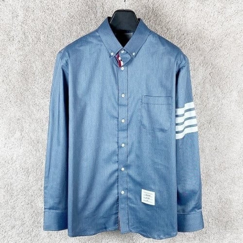 💕 톰* 4바 블루 샴브레이 셔츠