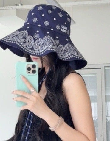 💕 미*** 반다나 프린트 버킷햇 ✔수입