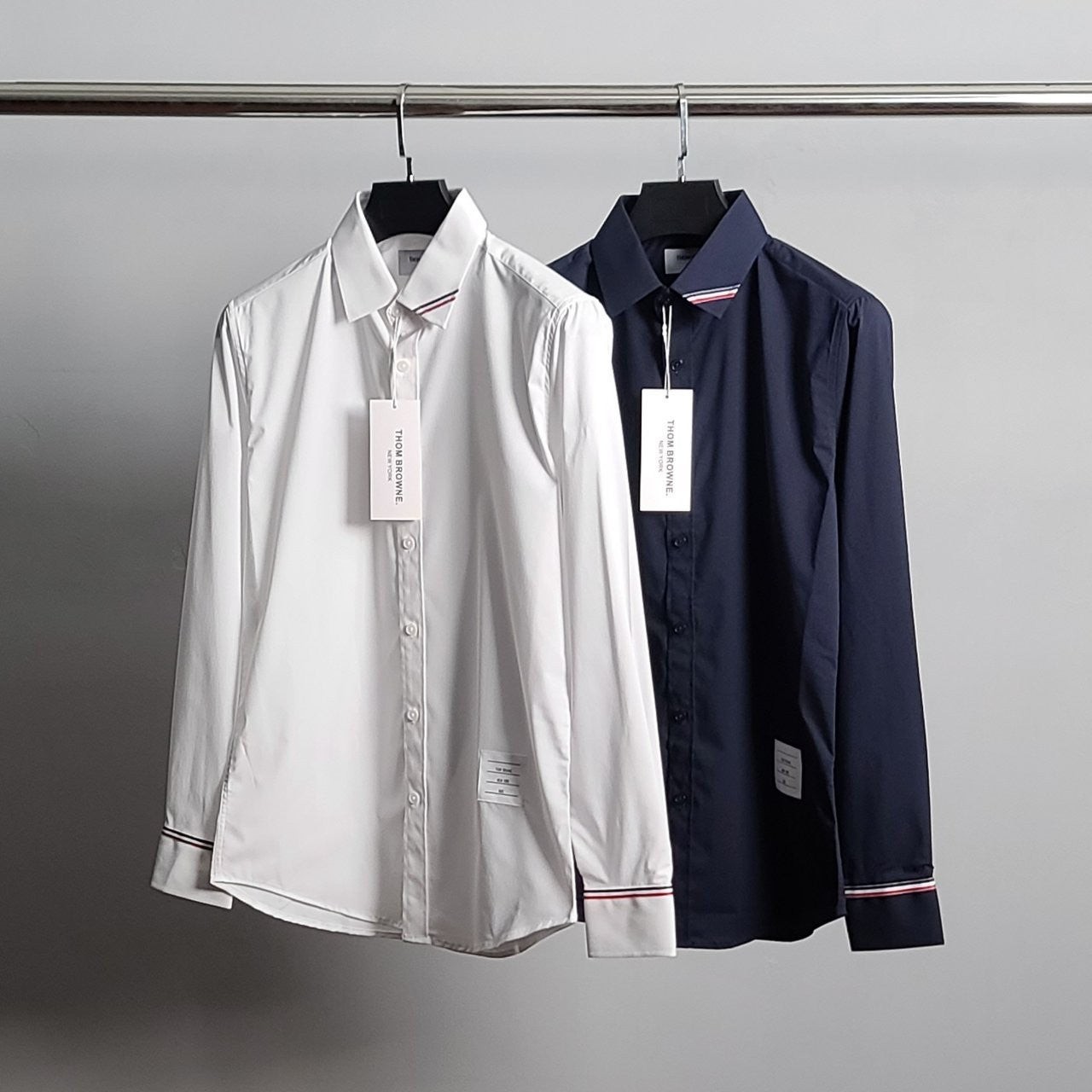 💕 톰* 카라라인 소매삼선 셔츠