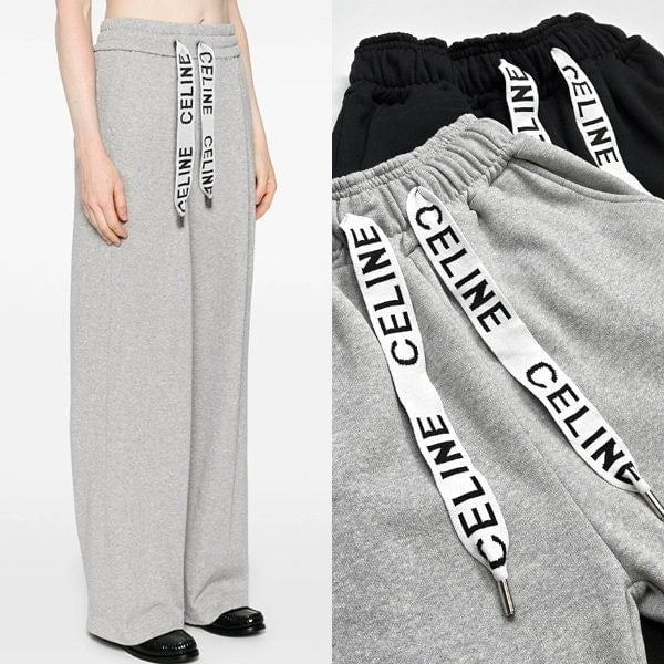 여성 스트링로고 와이드팬츠 CEL-990