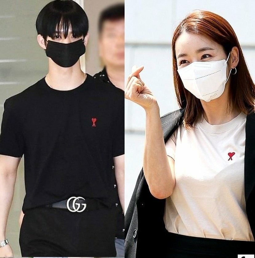 스몰패치 공유 커플 반팔티셔츠 AI-407