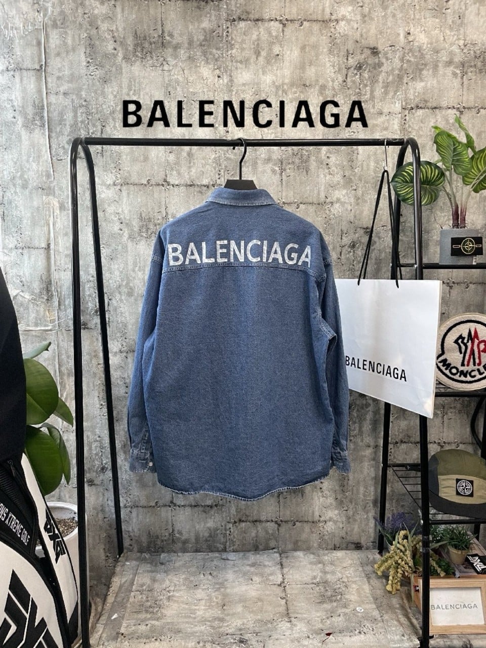 빈티지 백로고 청셔츠 BC-3181