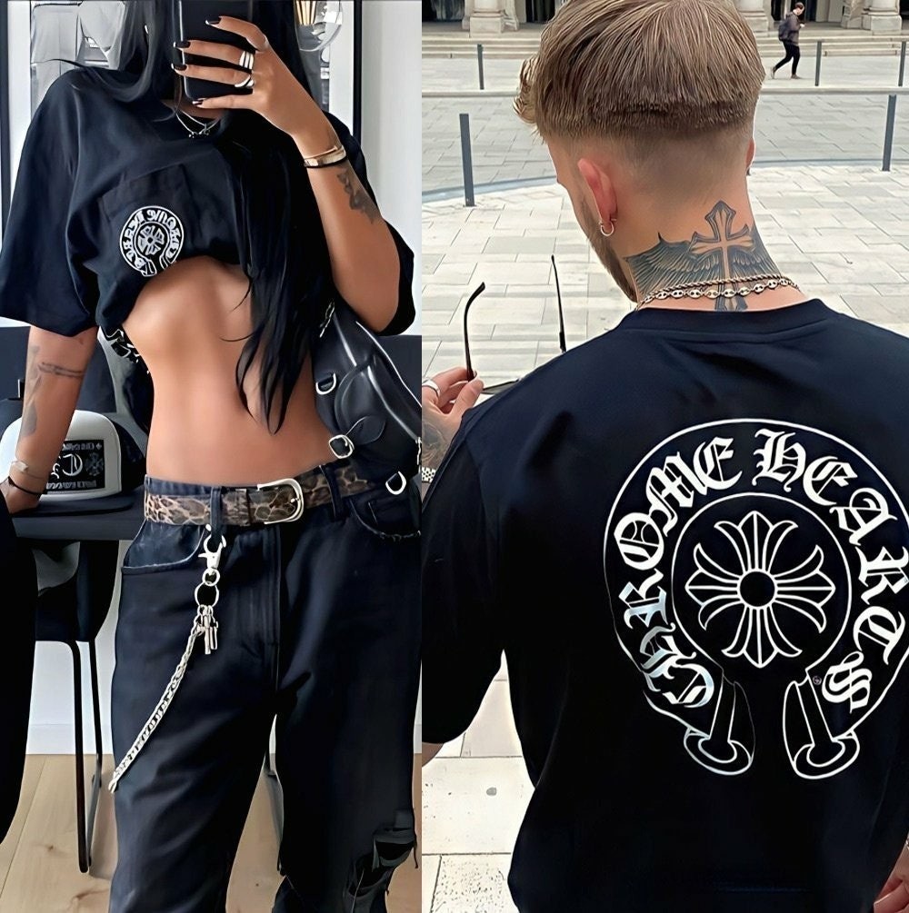 말굽 포켓 (G.DRAGON) 커플 반팔티셔츠 CR-488