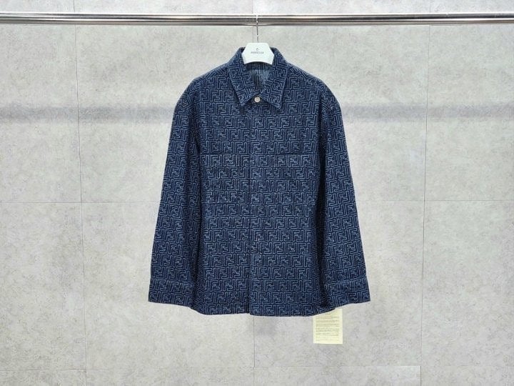 자카드 데님 자켓 FF-726