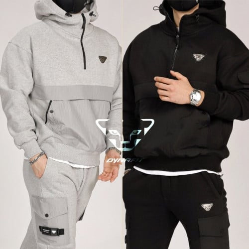 3단 헤비 반집업 후드세트 (P-9716)