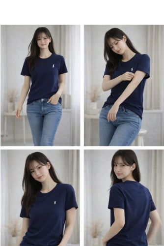 기본로고 면 반팔티 (P-9721)