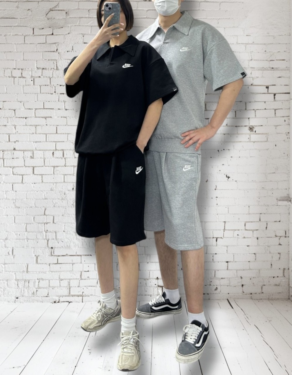 캐쥬얼 카라티 & 반바지 셋 (P-9739)