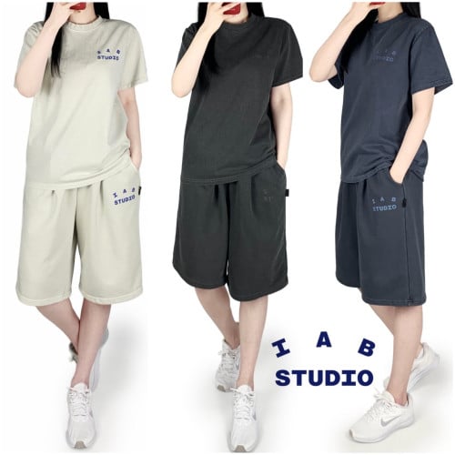 워싱쭈리 반팔&반바지 세트 (P-9743)