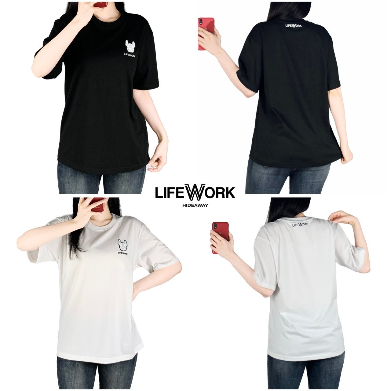 실리콘 와펜 반팔티 (P-9747)