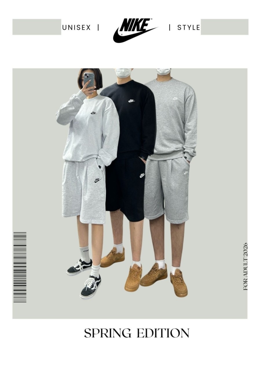 와이드 반바지 맨투맨 반바지세트 (P-9748)