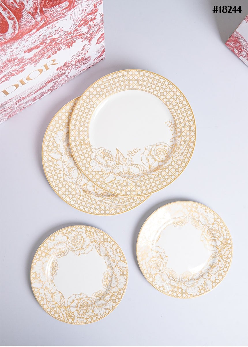 🔆 [CREED] 크리드 까냐쥬 앤 로즈 디저트 플레이트 4PCS 셋 🔆