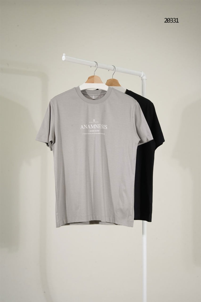 🔆 [BRUNELLO CUCINELLI] 브루넬로 쿠치넬리 레터링 로고 실켓 티셔츠 🔆