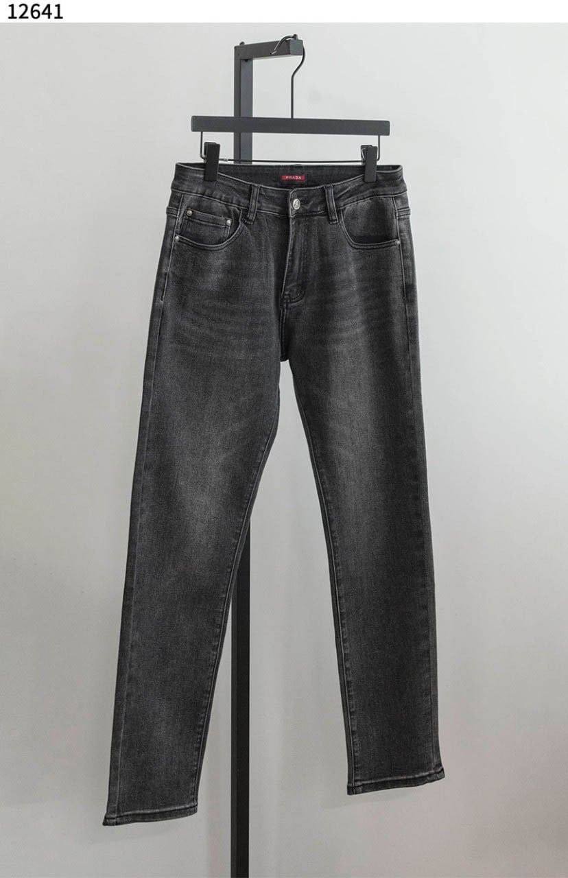#프라다 [PRADA] 캣 워싱 남성 흑청 데님 팬츠 신상입고💢 #하의 #팬츠 #12641