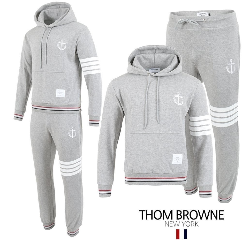 💕 톰* 4바 앵커 자수 후드 셋업