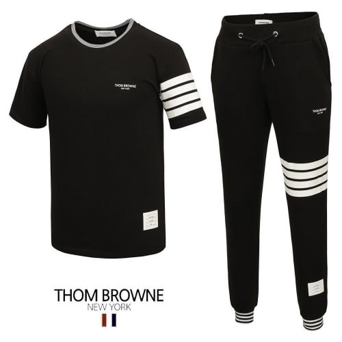 💕 톰* 사선 시보리 반팔 & 긴바지 셋업