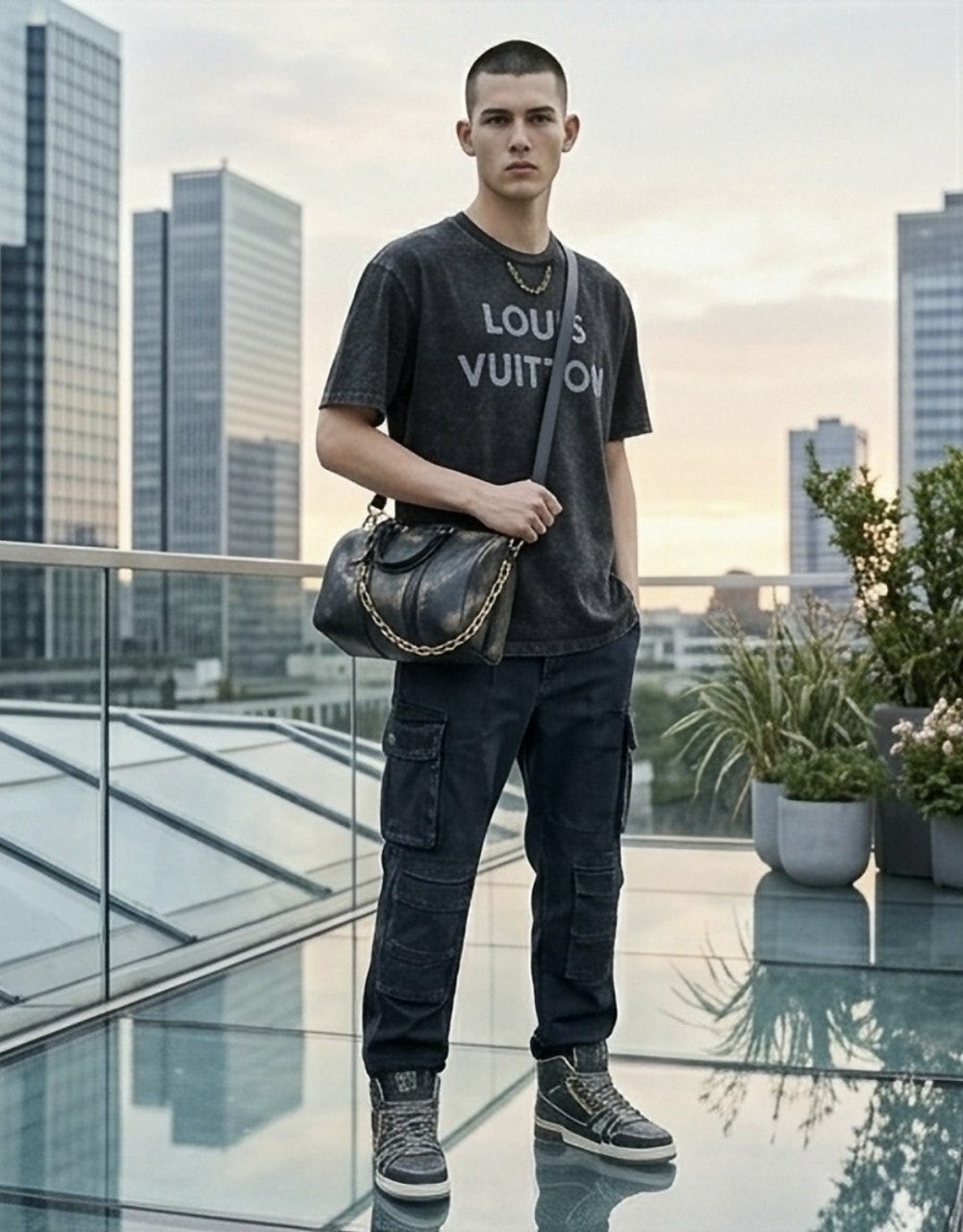 💕 루* 체인 반팔