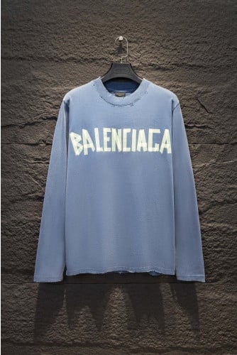 💕 발**** 테이프로고 워싱 긴팔티