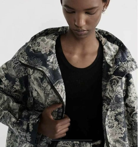 💕 디* 애니멀 프린트 바람막이 자켓