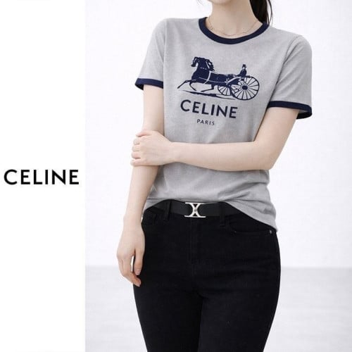 💕 셀** 배색 마차 반팔티셔츠(면20수)