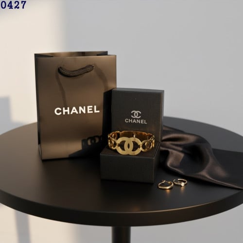 👹샤넬 골드 CC 빅로고 뱅글 팔찌👹