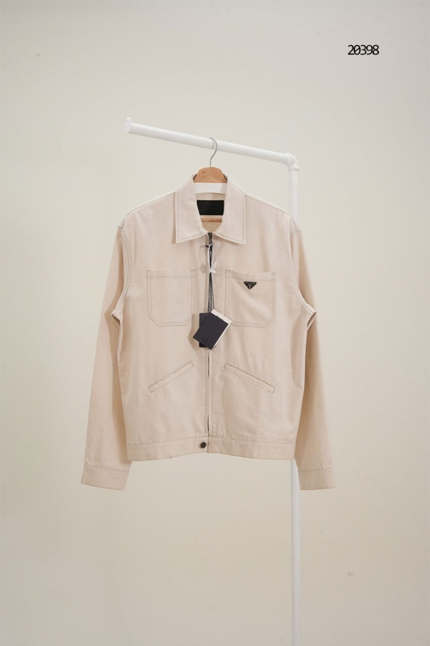 🔆 [PRADA] 프라다 남성 샴브레이 블루종 자켓 🔆