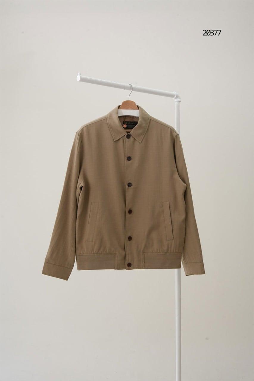 🔆 [LORO PIANA] 로로피아나 미니멀 카라 버튼 자켓 🔆