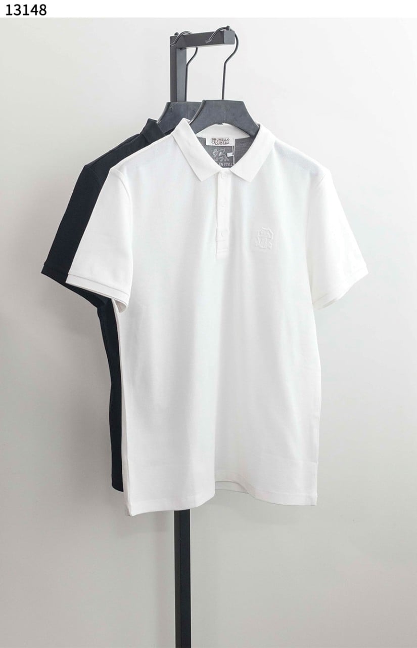 #브루넬로쿠치넬리 [Brunello Cucinelli] 레터 그래픽 코튼 피케 셔츠 신상입고💢 #상의 #티셔츠 #13148