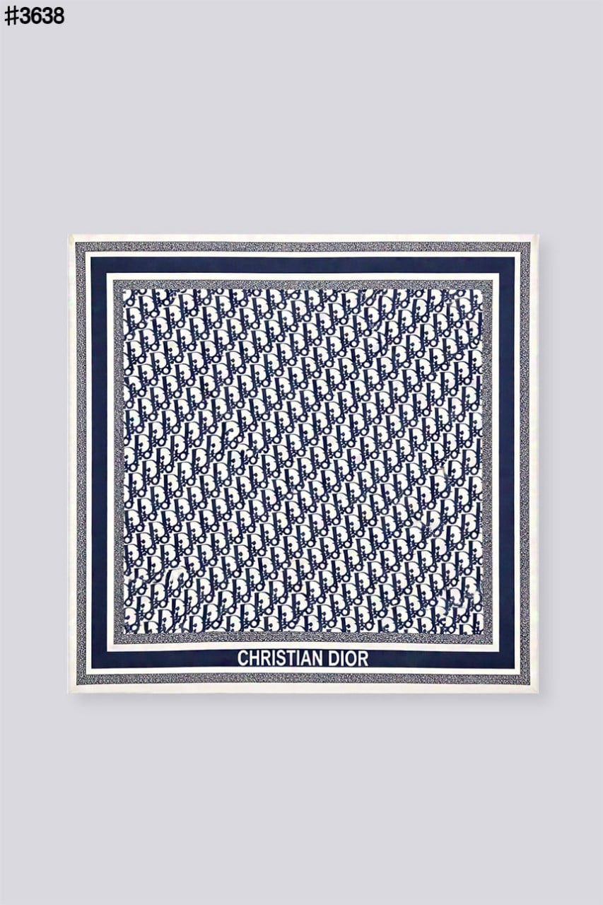 🍀 [DIOR] 크리스찬 디올 트윈 오블리크 90 실크 스퀘어 스카프 🍀