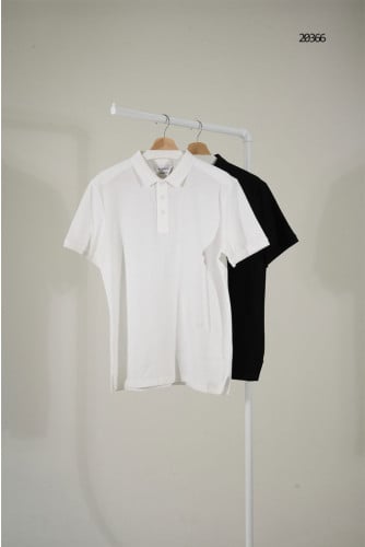 🔆 [Bottega Veneta] 보테가베네타 히든 로고 미니멀 카라 반팔 티셔츠 🔆