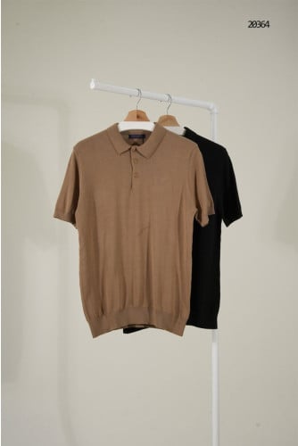 🔆 [LOUIS VUITTON] 루이비통 LV 톤온톤 로고 카라 니트 반팔 티셔츠 🔆