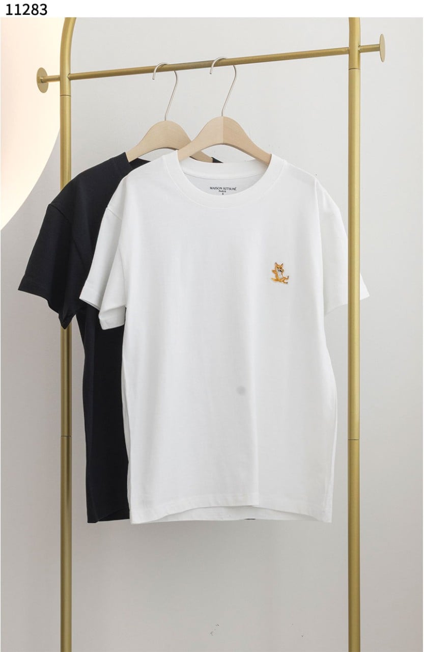 #메종키츠네 [Maison Kitsuné] 스피디 폭스 패치 콤포트 1+1 티셔츠 신상입고💢 #상의 #티셔츠 #11283