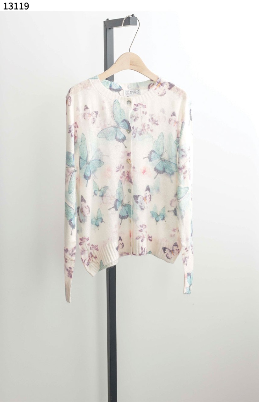 #브루넬로쿠치넬리 [Brunello Cucinelli] 여성 플로랄 캐시미어 니트 가디건 신상입고💢 #상의 #니트 #13119